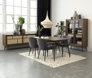 Barrali Skænk - Smoked Eg med Rattan - Nordisk Design, 180x80x45cm - Bolig og Haven