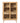 Barrali Vitrineskab, 160x110x40 cm - Natur Eg med Glas - Nordisk Design