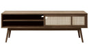 Barrali TV-bord 150 cm - Smoked Eg med Rattan, 150x50x45cm - Bolig og Haven