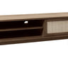Barrali TV-bord 150 cm - Smoked Eg med Rattan, 150x50x45cm - Bolig og Haven
