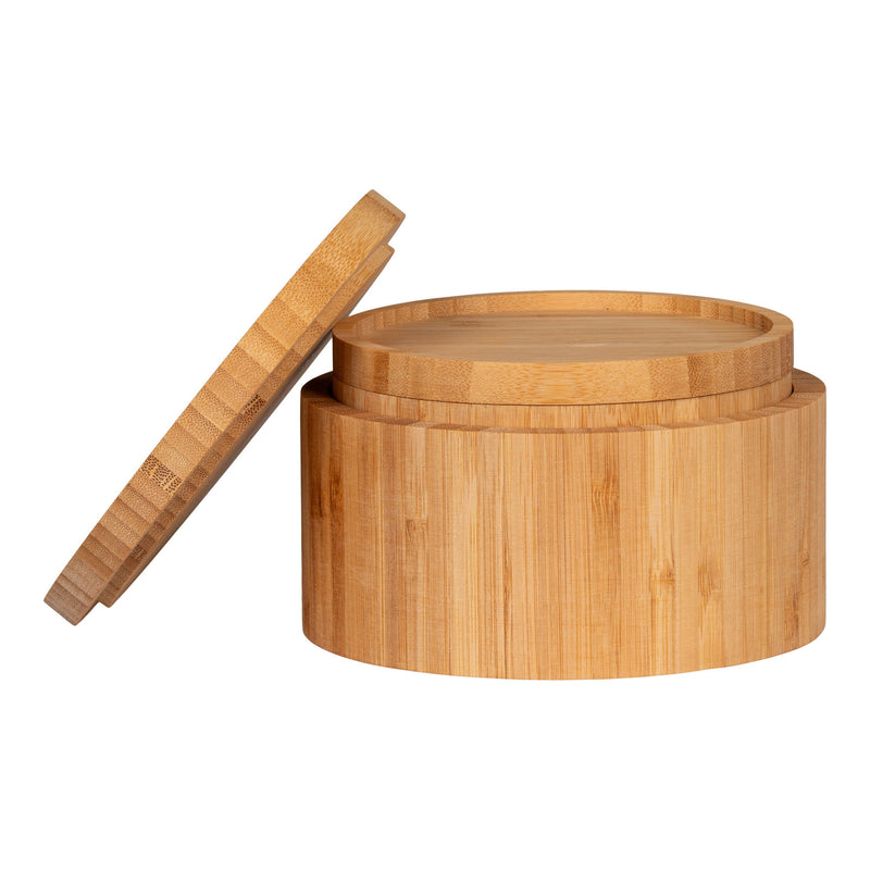 House Nordic - Chefalu opbevaringsboks, bambus, natur sæt af 2 stk.,Ø13/15×8 cm
