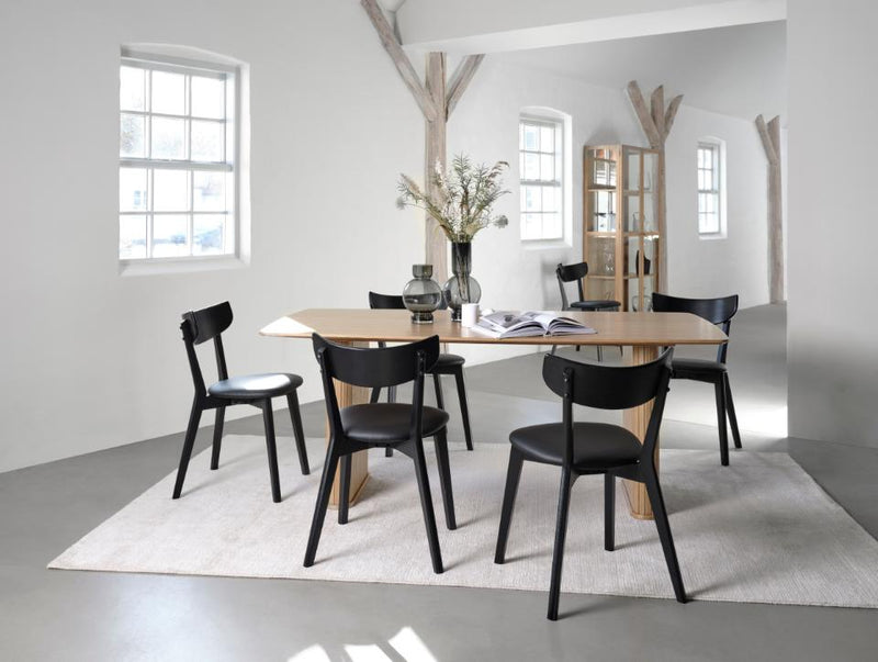 Nola Båd-formet Spisebord Natur Eg, 100x190x75 cm