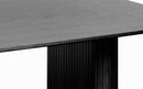 Nola Båd-formet Spisebord, Sort, 100x190x75 cm