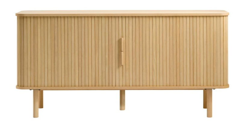 Cavo Skænk 160 cm - Naturlig Eg med Skydelåger