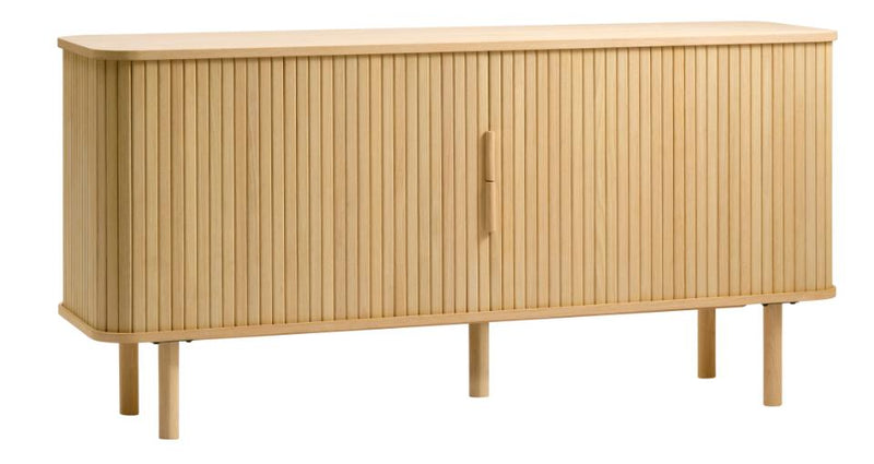 Cavo Skænk 160 cm - Naturlig Eg med Skydelåger