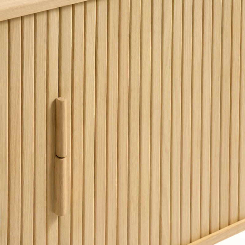 Cavo Skænk 160 cm - Naturlig Eg med Skydelåger