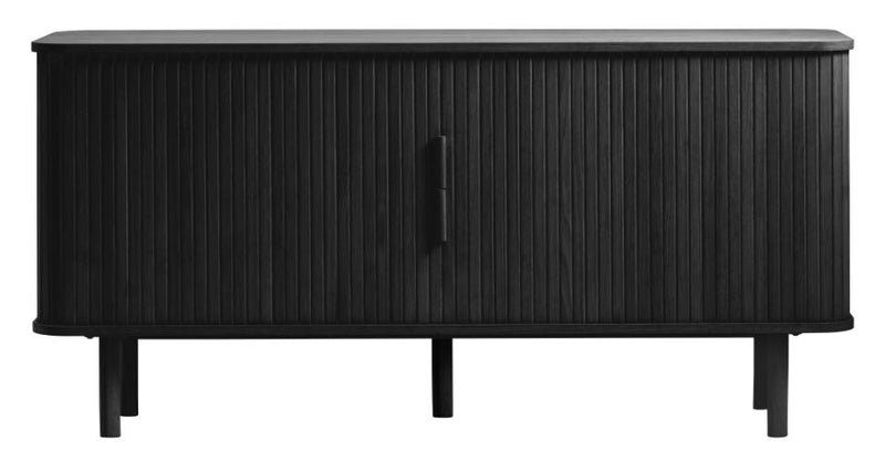 Cavo Skænk 160 cm - Sort Eg med Skydelåger