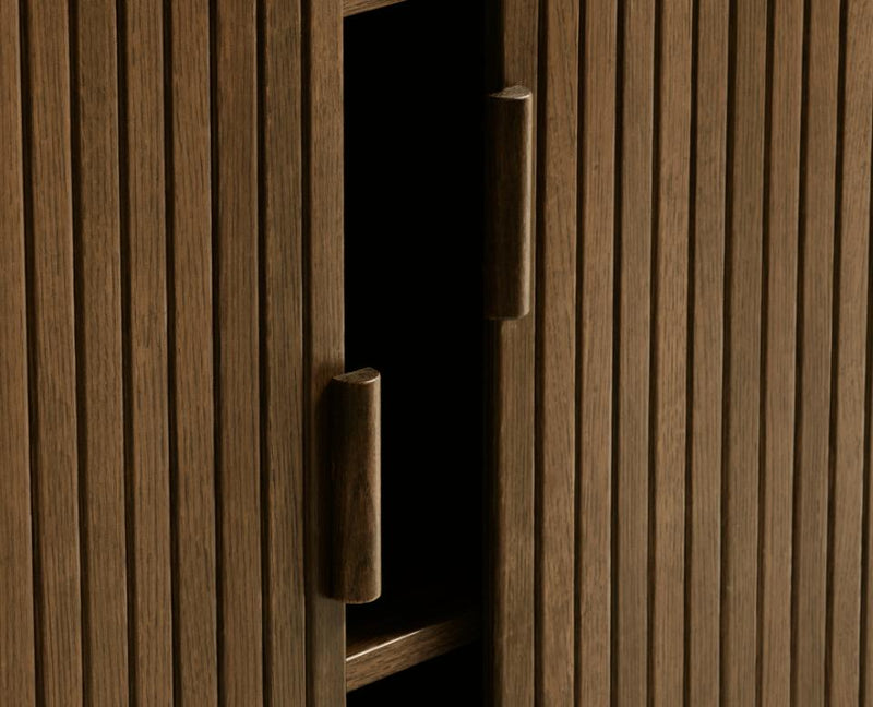 Cavo Vitrineskab, Røget Eg, 90x40x113cm