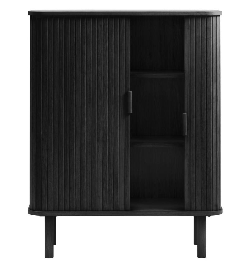 Cavo Skab - Sort Eg med 2 Låger, 90x40x113cm