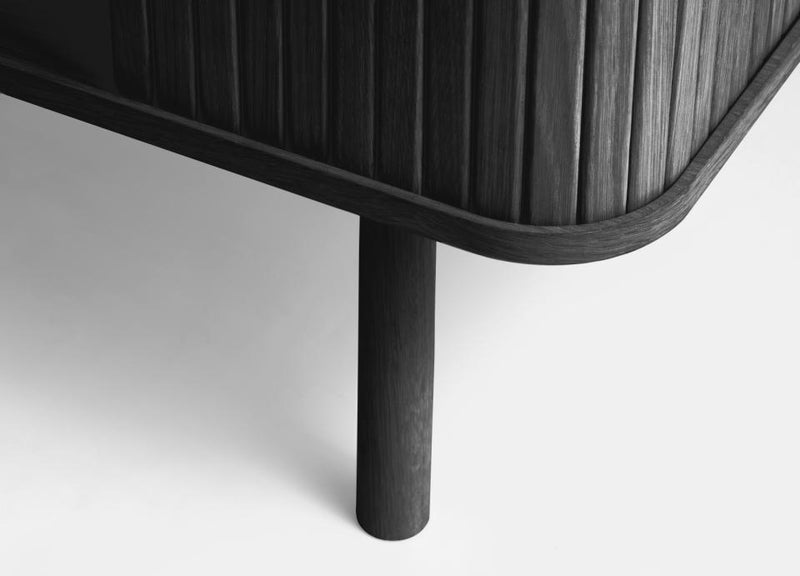 Cavo Skab - Sort Eg med 2 Låger, 90x40x113cm