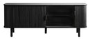 Cavo TV-Bord 160 cm - Egetræsfiner, sort