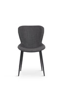 Ross Spisebordsstol, Mørkegrå, 51x60x88 cm, Sæt af 2