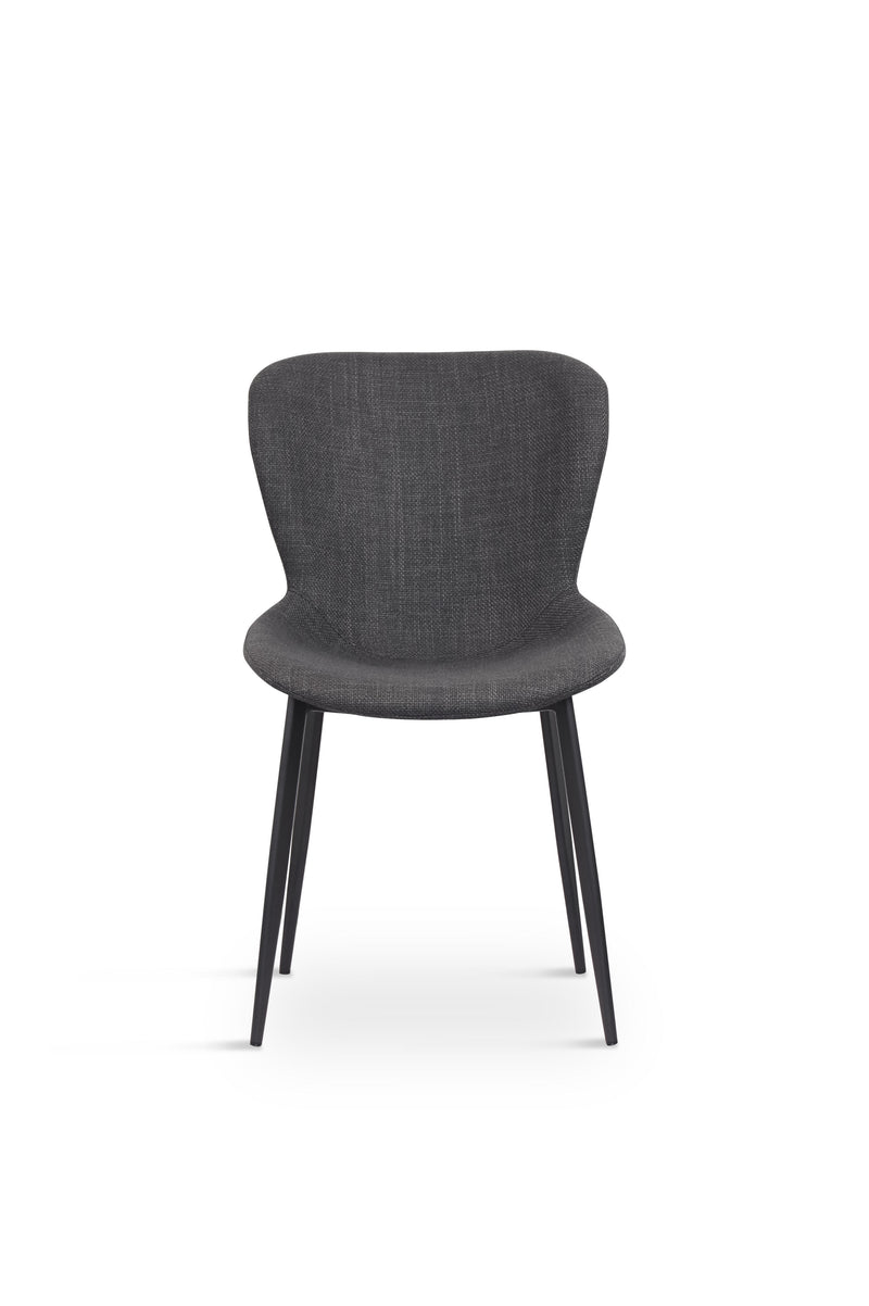 Ross Spisebordsstol, Mørkegrå, 51x60x88 cm, Sæt af 2