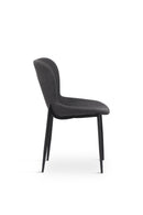 Ross Spisebordsstol, Mørkegrå, 51x60x88 cm, Sæt af 2