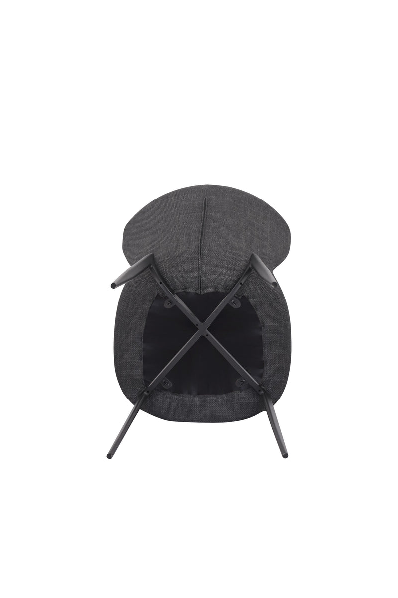 Ross Spisebordsstol, Mørkegrå, 51x60x88 cm, Sæt af 2