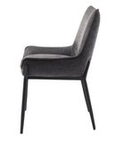 Sæt af 2 stk - Calgary stol, mørkegrå