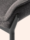 Sæt af 2 stk - Calgary stol, mørkegrå