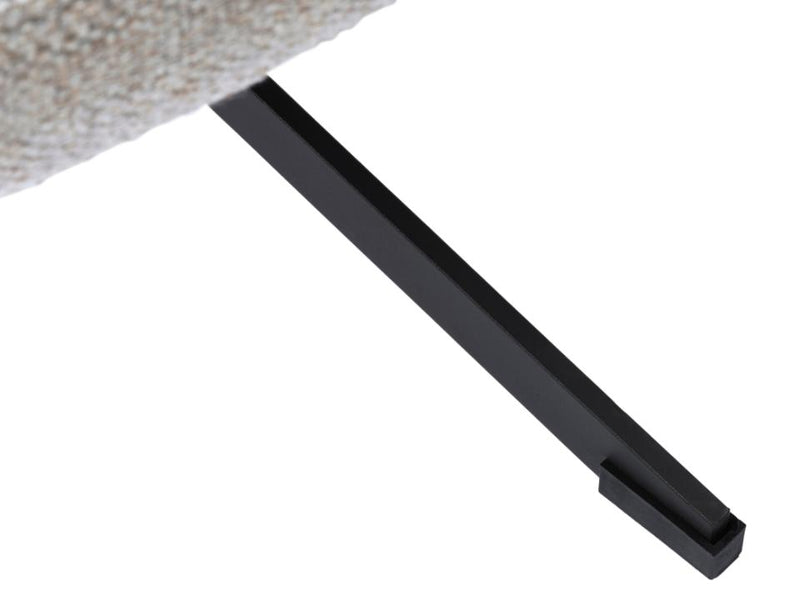 Manning Lænestol, med Fodskammel, Lysegrå, 67x78x116,5 cm