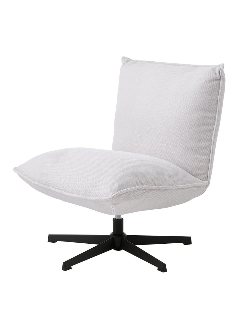 Fraser Loungestol, Offwhite Chenille, 70x83x88 cm