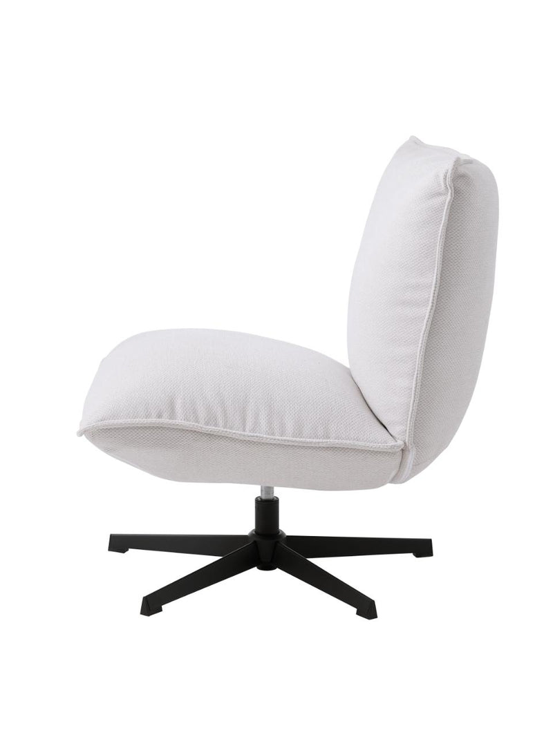 Fraser Loungestol, Offwhite Chenille, 70x83x88 cm