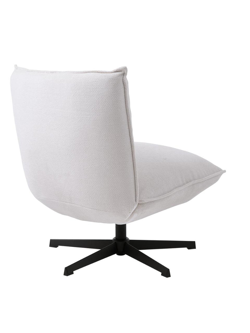 Fraser Loungestol, Offwhite Chenille, 70x83x88 cm