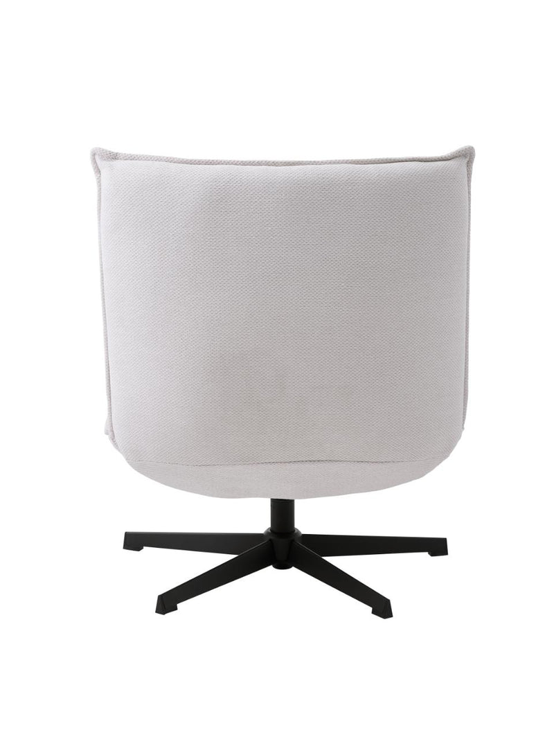 Fraser Loungestol, Offwhite Chenille, 70x83x88 cm