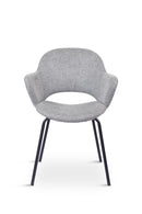 Rowley Spisebordsstol Grå, 58x58x82,5 cm, Sæt af 2