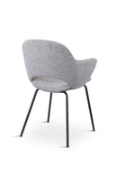 Rowley Spisebordsstol Grå, 58x58x82,5 cm, Sæt af 2