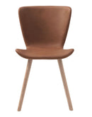 Teslin Spisebordsstol, Tan PU, 48,5x54,5x82 cm - Sæt af 2