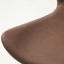 Teslin Spisebordsstol, Tan PU, 48,5x54,5x82 cm - Sæt af 2