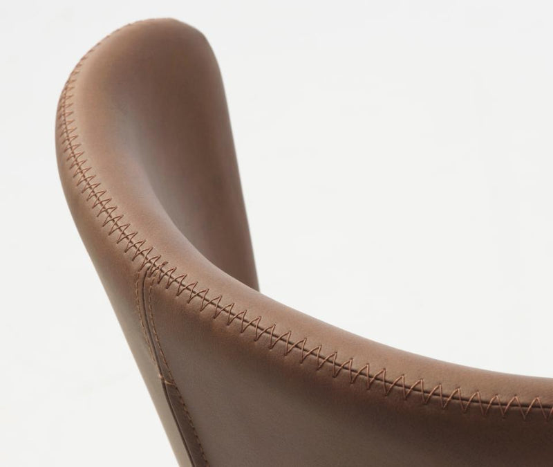 Teslin Spisebordsstol, Tan PU, 48,5x54,5x82 cm - Sæt af 2