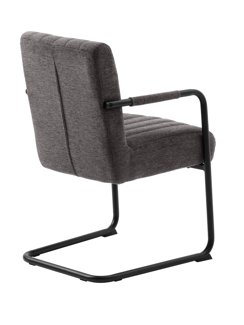 Trout stol, Mørkegrå - Sæt af 2