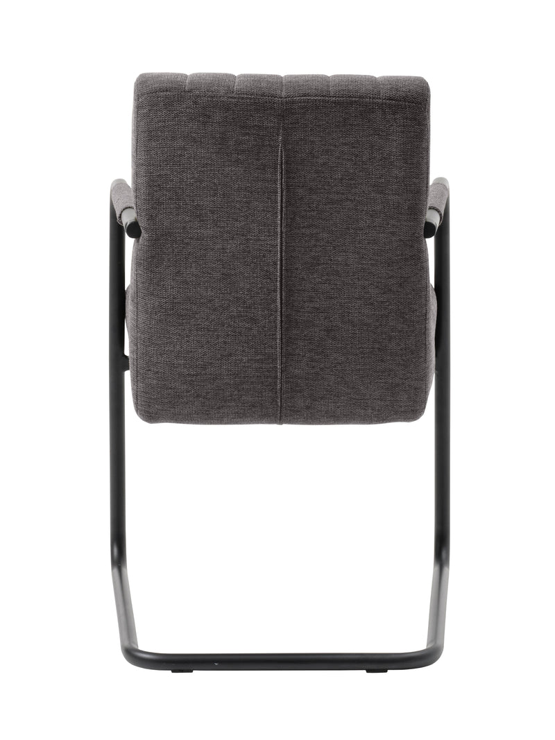 Trout stol, Mørkegrå - Sæt af 2