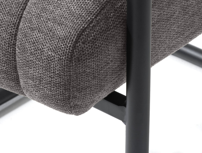 Trout stol, Mørkegrå - Sæt af 2