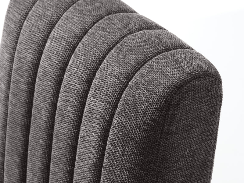 Trout stol, Mørkegrå - Sæt af 2