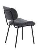 Sæt af 2 stk - Buffalo stol, mørkegrå melange stof