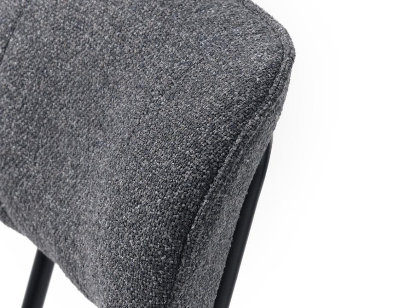 Sæt af 2 stk - Buffalo stol, mørkegrå melange stof