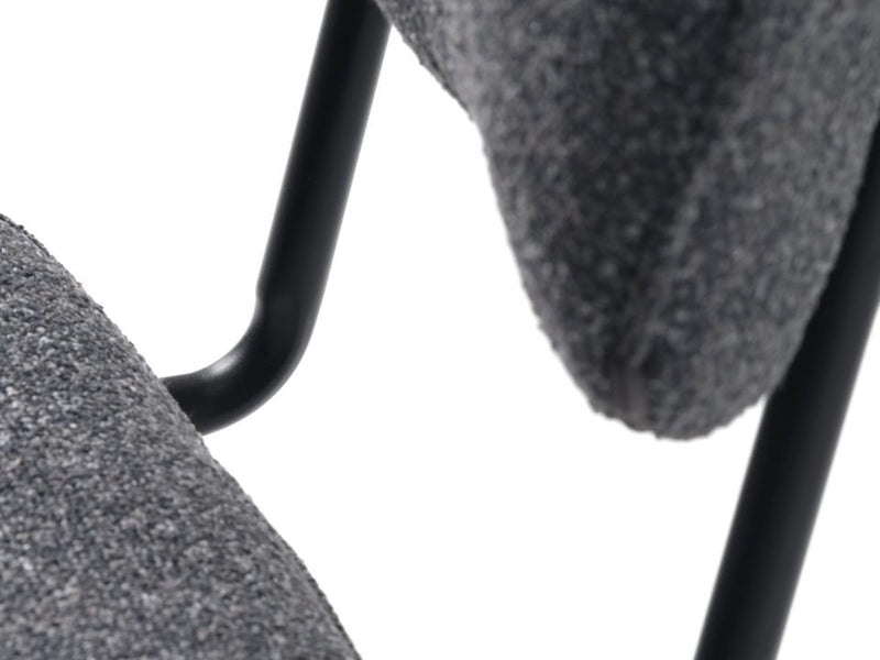 Sæt af 2 stk - Buffalo stol, mørkegrå melange stof