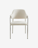 Nordal - ALBERT stol – råhvid – B56 × D59 × H84 cm