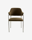 Nordal - ALBERT stol – grøn – B56 × D59 × H84 cm