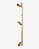 Nordal - BRAGI væglampe, 3 spotlys – messing – Ø6 cm