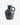 Nordal - BATAM vase, glaseret – sort – Ø23,5 × H31,5 cm