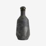Nordal - JUNIPER flaske med låg, terrakotta – sort – Ø11 × H30 cm