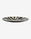 Nordal - LIPSI dekoration tallerken, L – sort/beige – Ø62 × H7 cm