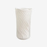 Nordal - HELLE vase, glas – råhvid – B18,5 × H30 cm