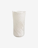Nordal - HELLE vase, glas – råhvid – B18,5 × H30 cm
