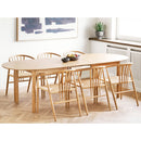 Edna Canvastryk med håndmalede detaljer fra House Nordic i beige / Blå – billede 5