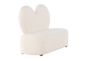 Venture Home - Kids Flower Sofa – Beige teddy – 99×36×65 cm