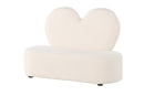 Venture Home - Kids Flower Sofa – Beige teddy – 99×36×65 cm