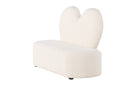 Venture Home - Kids Flower Sofa – Beige teddy – 99×36×65 cm
